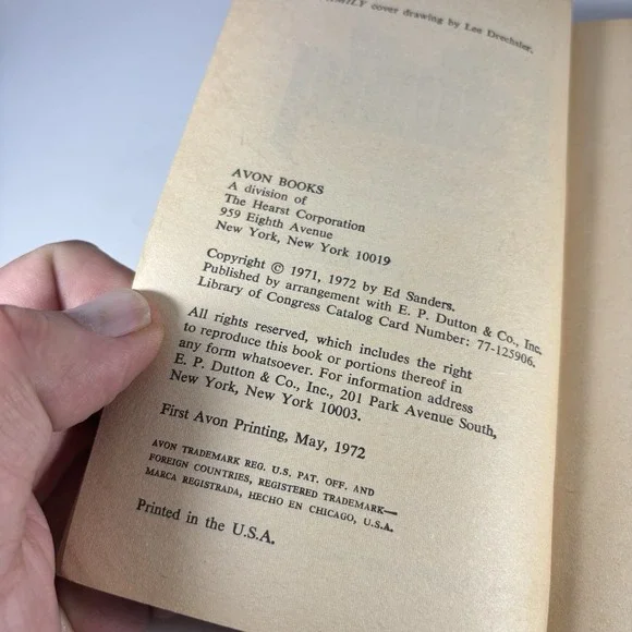 The Family - Ed Sanders Manson Murders Avon 1st Paperback 1972 - Picture 6 of 6